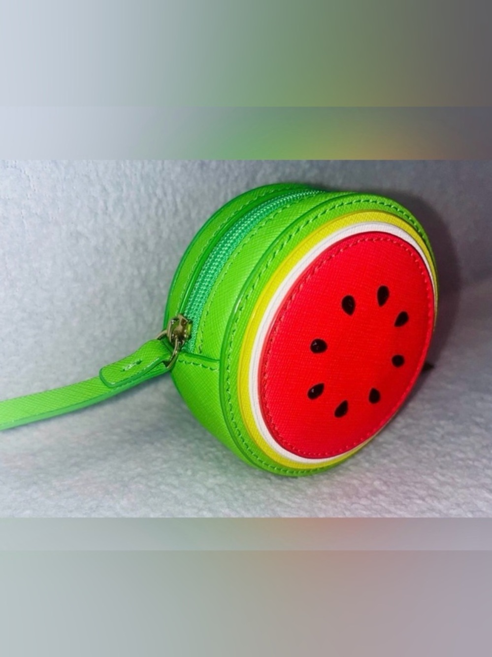 KATE SPADE Make A Splash Round Watermelon Coin Purse - Picture 2 of 7